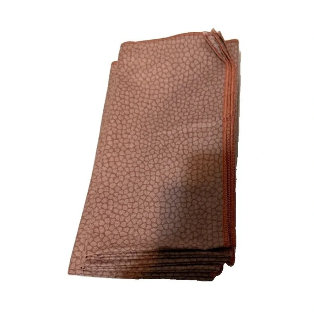 Vintage Mid Century Napkins Thick Burnt Orange 17